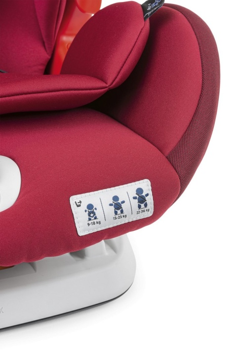 YOUniverse Fix Grupa 1/2/3 9-36 kg + BebeCare Gratis - Chicco fotelik samochodowy 3* ADAC - Red Passion