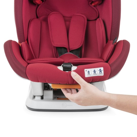 YOUniverse Fix Grupa 1/2/3 9-36 kg + BebeCare Gratis - Chicco fotelik samochodowy 3* ADAC - Red Passion