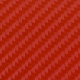 Folia odcinek carbon 4D czerwona 1,52x0,1m