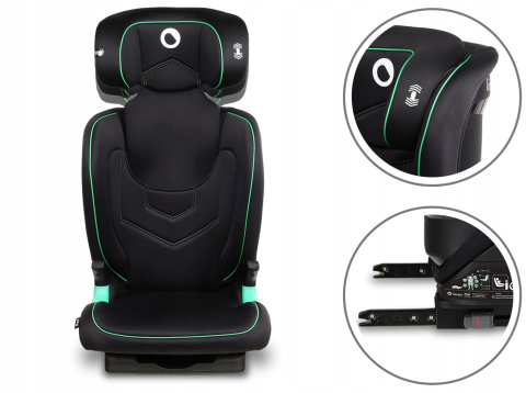 NEAL Lionelo Fotelik samochodowy 15-36 kg Isofix - Black Onyx