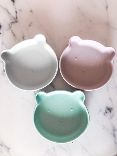 B-Talerzyk silikonowy Bear z przyssawką Pink