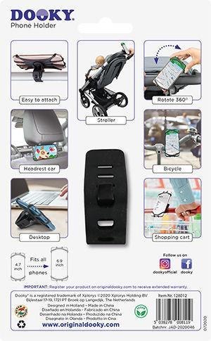 Dooky Uniwersalny uchwyt na telefon transparent