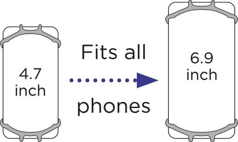 Dooky Uniwersalny uchwyt na telefon transparent