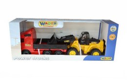 Wader-Polesie 36865 Ciężarówka z rampą + ładowarka w pudełku