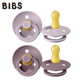 BIBS COLOUR 2-PACK DUSKY LILAC & HEATHER S Smoczek Uspokajający kauczuk Hevea