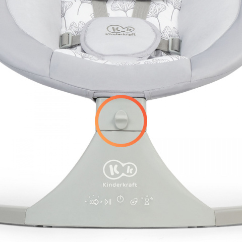 LULI Kinderkraft elektryczny leżaczek bujaczek 2w1 - grey