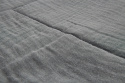 Sensillo Komplet do łóżeczka z muślinu i drukowanej bawełny - POLANA GRAFITOWY
