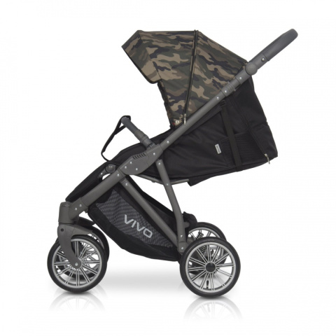 VIVO Military Expander wózek spacerowy, pompowane koła, Polski Produkt - 02 Military