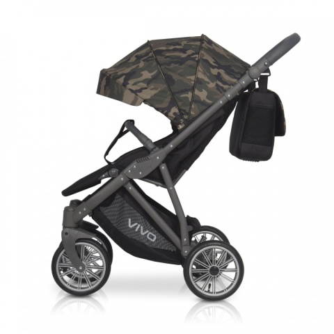 VIVO Military Expander wózek spacerowy, pompowane koła, Polski Produkt - 03 Military