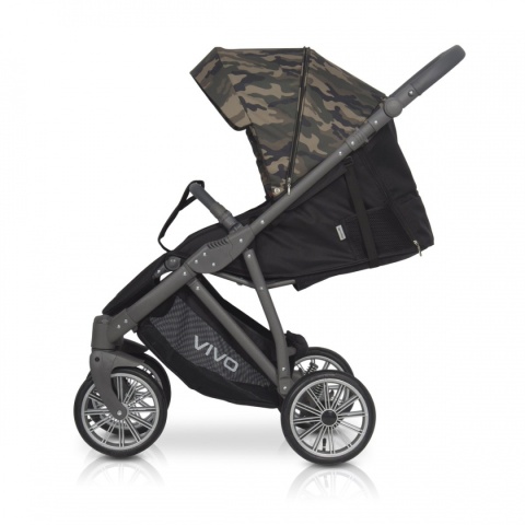 VIVO Military Expander wózek spacerowy, pompowane koła, Polski Produkt - 03 Military