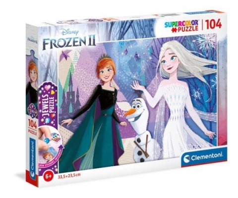 Clementoni Puzzle 104el z ozdobami Kraina Lodu. Frozen 2 20182