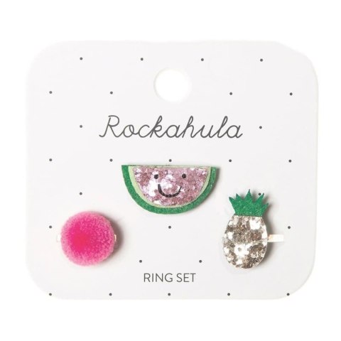 Rockahula Kids - 3 pierścionki Happy Watermelon