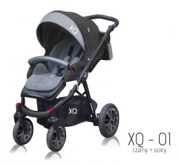 Sport XQ BabyActive Wózek spacerowy idealny na drogi i bezdroża! XQ-01 - czarny stelaż