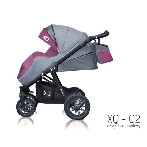 Sport XQ BabyActive Wózek spacerowy idealny na drogi i bezdroża! XQ-02 - czarny stelaż