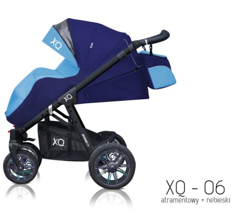 Sport XQ BabyActive Wózek spacerowy idealny na drogi i bezdroża! XQ-06 - czarny stelaż