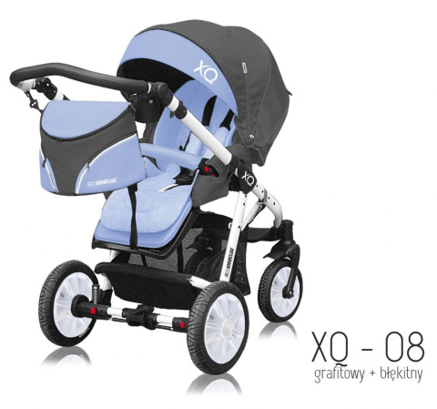 Sport XQ BabyActive Wózek spacerowy idealny na drogi i bezdroża! XQ-08 - biały stelaż
