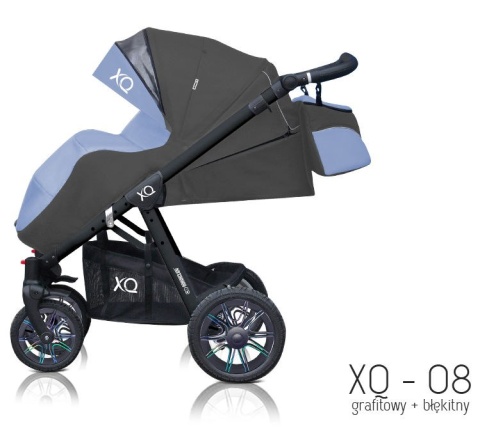 Sport XQ BabyActive Wózek spacerowy idealny na drogi i bezdroża! XQ-08 - biały stelaż