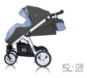 Sport XQ BabyActive Wózek spacerowy idealny na drogi i bezdroża! XQ-08 - biały stelaż