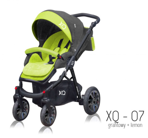 Sport XQ BabyActive Wózek spacerowy idealny na drogi i bezdroża! XQ-07 - czarny stelaż