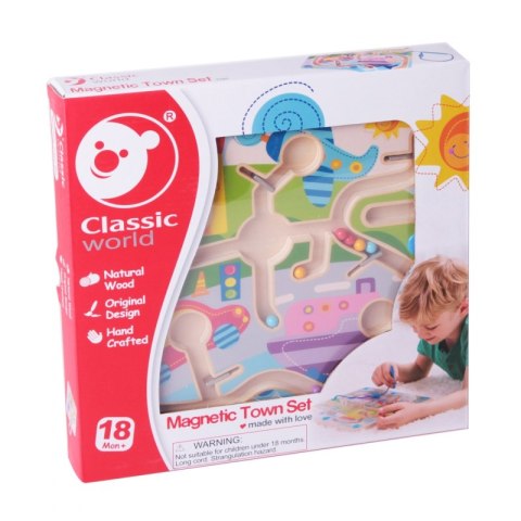 CLASSIC WORLD Gra Zręcznościowa Labirynt Magnetyczny Miasta