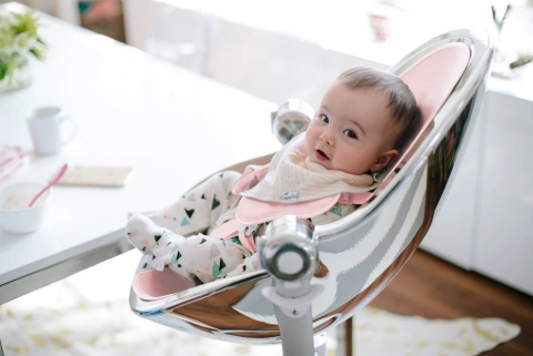 BLOOM Zestaw startowy - krzesełko Fresco Chrome - jasny róż