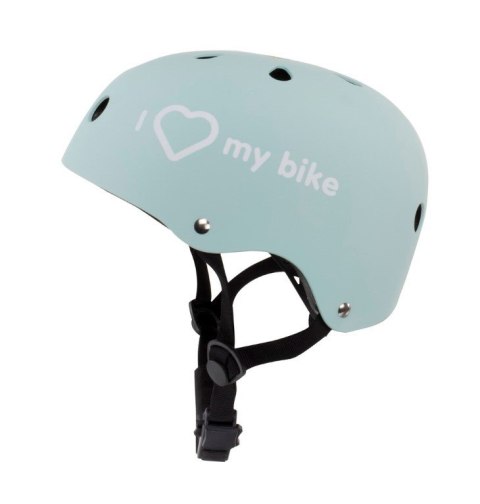 Kask M dla dzieci 3-7 lat HEART BIKE - SUN BABY z lampką LED miętowy