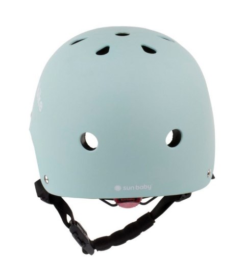 Kask M dla dzieci 3-7 lat HEART BIKE - SUN BABY z lampką LED miętowy