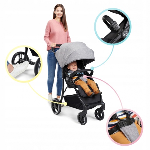 TRIG Kinderkraft Wózek spacerowy - Grey