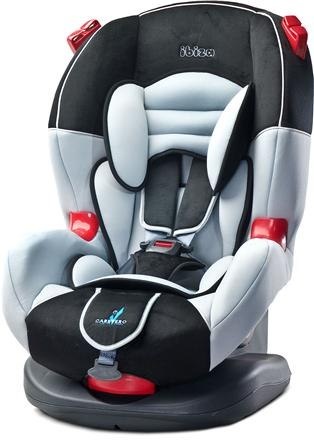 IBIZA CARETERO fotelik samochodowy dla dzieci o wadze 9-25kg (grupa I, II) - BLACK