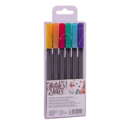Markery dwustronne Brush Marker Apli - 6 kolorów pastelowych