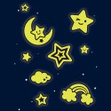 Naklejki świecące w ciemności Apli Kids - Księżyc i gwiazdy