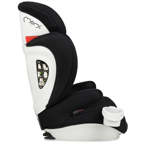 MoMi QUICK FIX Fotelik samochodowy 15-36 kg - Czarny