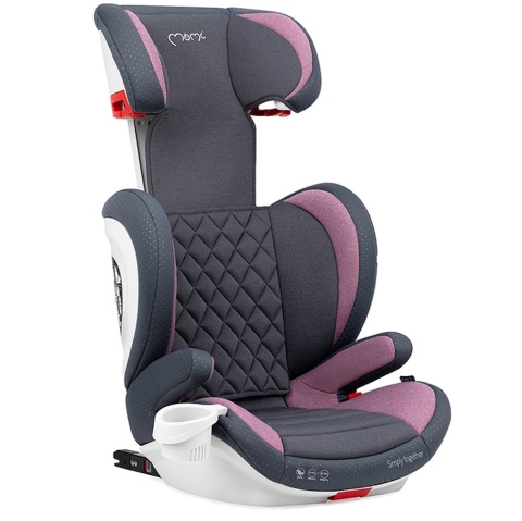 MoMi QUICK FIX Fotelik samochodowy 15-36 kg - Różowy