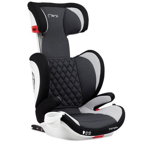 MoMi QUICK FIX Fotelik samochodowy 15-36 kg - Szary
