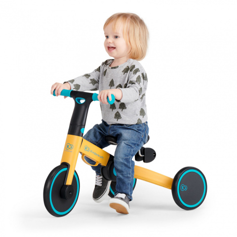 4TRIKE Kinderkraft Rowerek trójkołowy / biegowy 3w1 - Primrose Yellow
