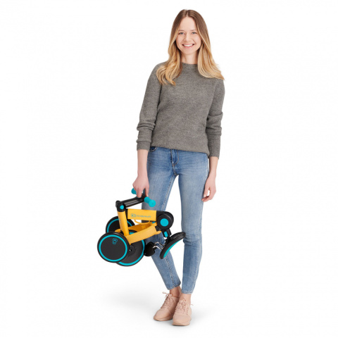 4TRIKE Kinderkraft Rowerek trójkołowy / biegowy 3w1 - Primrose Yellow