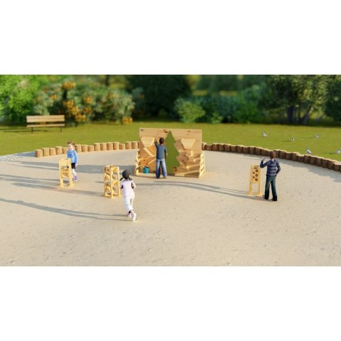 CLASSIC WORLD EDU Eko Duża Edukacyjna Zabawka na Plac Zabaw 4w1