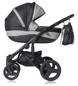 DOKKA 3w1 Dynamic Baby wózek wielofunkcyjny z fotelikiem Kite - double melange line D10