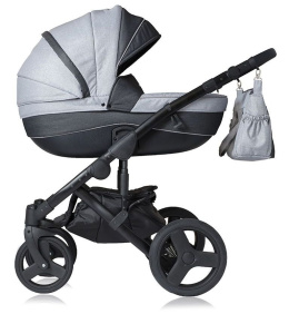 DOKKA 3w1 Dynamic Baby wózek wielofunkcyjny z fotelikiem Kite - double melange line D13