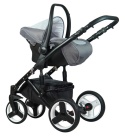 DOKKA 3w1 Dynamic Baby wózek wielofunkcyjny z fotelikiem Kite - double melange line D21