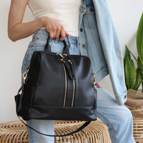 MINI JOISSY Plecak torba i organizer w jednym - Black/Gold