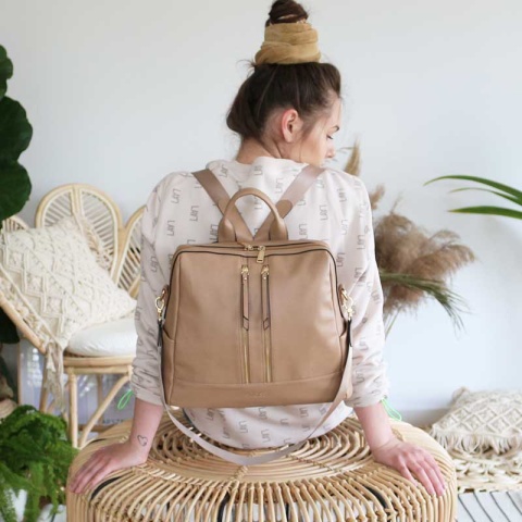 MINI JOISSY Plecak torba i organizer w jednym - Dusty Pink