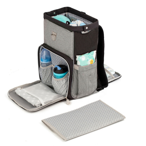 MOLLY BLACK Kinderkraft uniwersalny plecak dla mamy / do wózka