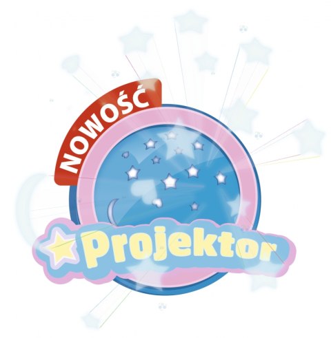 Miś Śpioszek z Projektorem Niebieski Śpiewa Kołysanki Hit