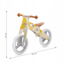 RUNNER NATURE Kinderkraft drewniany rowerek biegowy z akcesoriami - Yellow
