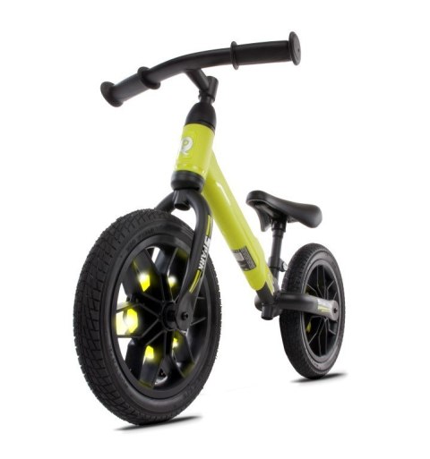 Rowerek biegowy SPARK zielony z kołami LED