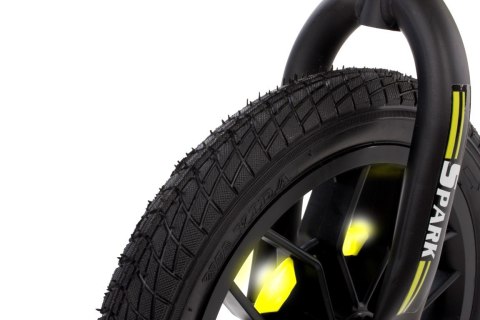 Rowerek biegowy SPARK zielony z kołami LED