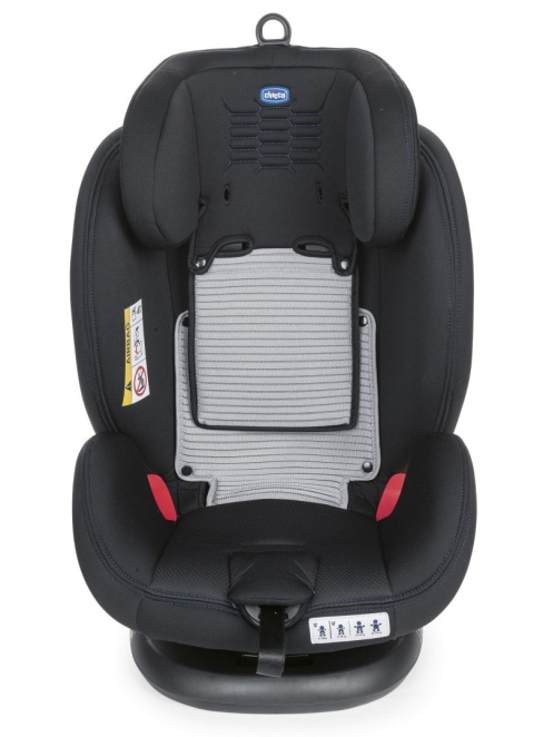 Seat4Fix Air Chicco grupa 0 + / 1/2/3 (0–36 kg) tyłem do 18 kg obrotowy fotelik samochodowy - BLACK