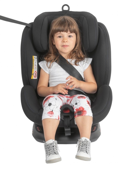 Seat4Fix Air Chicco grupa 0 + / 1/2/3 (0–36 kg) tyłem do 18 kg obrotowy fotelik samochodowy - INDIA INK AIR