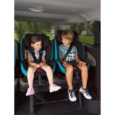 Seat4Fix Chicco grupa 0 + / 1/2/3 (0–36 kg) tyłem do 18 kg obrotowy fotelik samochodowy - BLACK